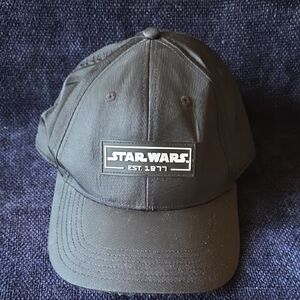 Star Wars Black Baseball Cap with White Logo Patch